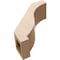 Ekena Millwork 5-inch W x 12-inch D x 12-inch H Baker Rough Cedar Woodgrain TimberThane Knee Brace, Primed BRCUR05X12X12BKRRCPR - alternate 2
